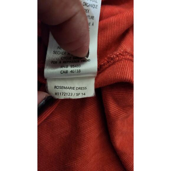 Toad & Co Rosemarie Dress Womens Small V-neck Organic outdoor Camping Cap Sleeve - Picture 10 of 11